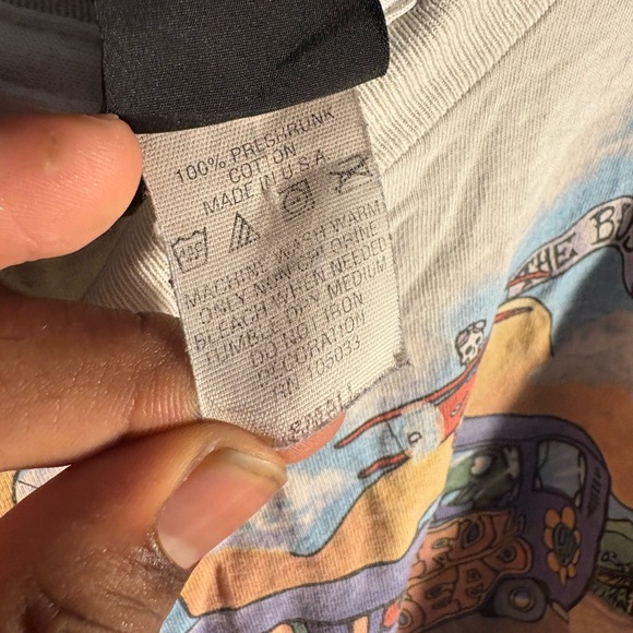 Liquid Blue Grateful Dead tie die crop top - Picture 5 of 7